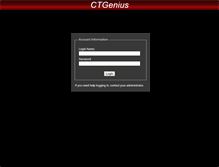 Tablet Screenshot of ctgenius.net